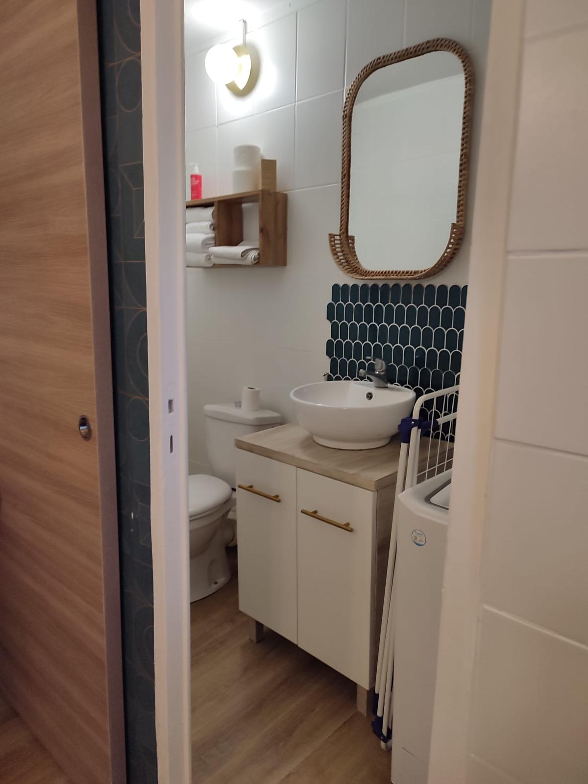 Salle de bain après